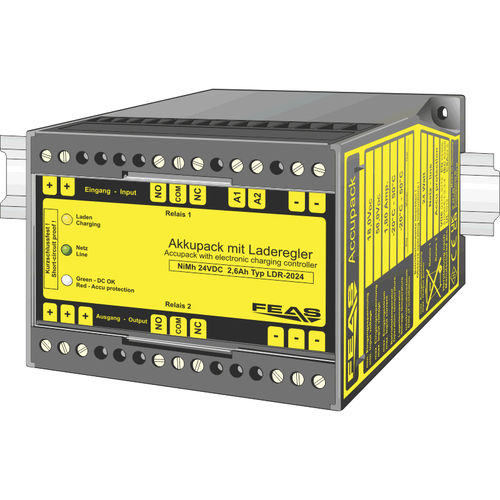 UPS on-line - LDR2024 - FEAS GmbH - 24 VDC / Ni-MH / con monitoraggio a distanza