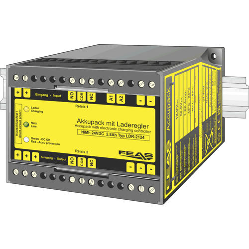 UPS on-line - LDR2124 - FEAS GmbH - 24 VDC / Ni-MH / per alta temperatura