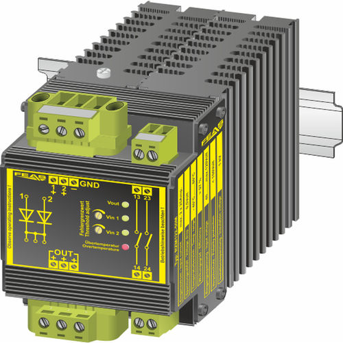 Modulo di ridondanza per alimentazioni elettriche DC - RZM122-50M - FEAS GmbH - regolabile