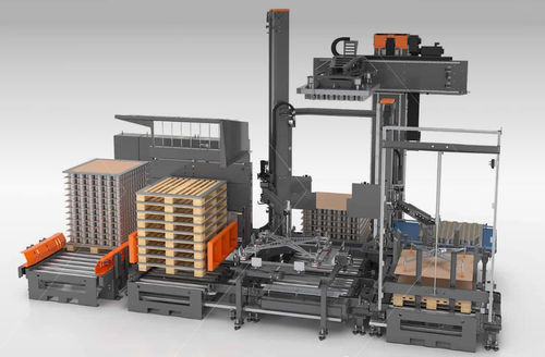 Depallettizzatore a strati - HLDP  - TRAPO GmbH - per barattoli vuoti / per lattine / automatizzato