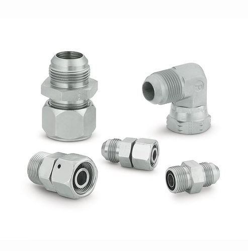 Raccordo idraulico - 10 BUHLO-S - Parker Tube Fittings Division - ad avvitamento / con flangia / gomito a 90°