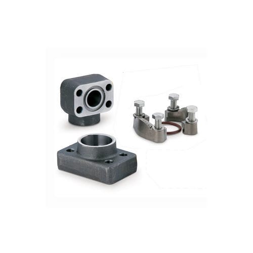 Flangia per prodotti chimici - 12B3HQ1SX - Parker Tube Fittings Division - per pompa a ingranaggi / per tubi / per robot
