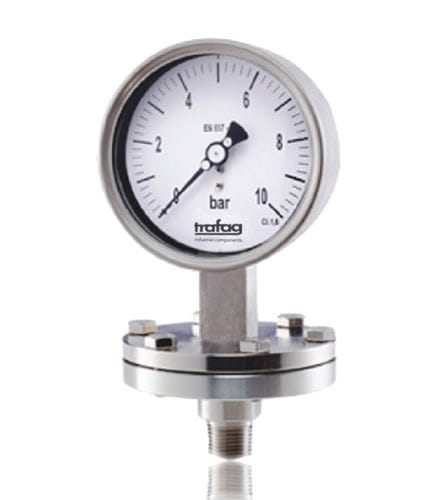 Manometro con quadrante - TMP 604 - Trafag AG sensors & controls - filettato / in acciaio inossidabile / a membrana
