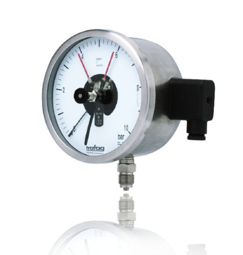 Manometro con quadrante - TMP 502 - Trafag AG sensors & controls - in acciaio inossidabile / a tubo Bourdon / con contatto elettrico
