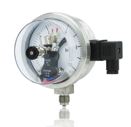Manometro con quadrante - TMP 501 - Trafag AG sensors & controls - in acciaio inossidabile / a tubo Bourdon a liquido / con contatto elettrico