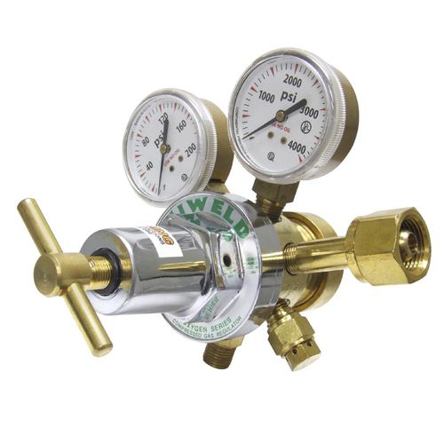 Regolatore di pressione a diaframma - RHT80 series - Uniweld - a due piani / in ottone / per bombole