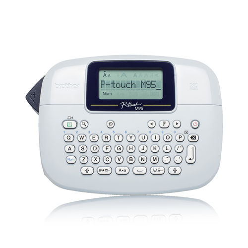 Macchina di etichettatura compatta - PT-M95 - Brother UK Ltd - a 1 linea / a 2 linee / portatile