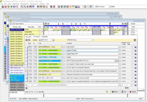 Software di gestione progetti - TimeKeeper - DECIS SA - di interfaccia / per reportistica / di pianificazione
