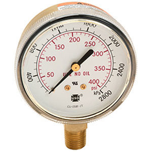Manometro assoluto - 600 - AMETEK Pressure - con quadrante / filettato / in ottone