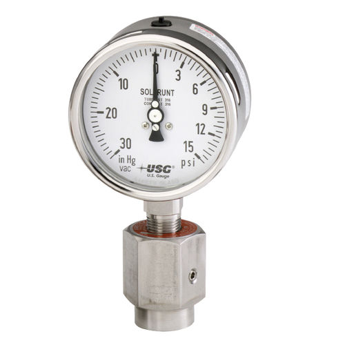Manometro assoluto - 659 - AMETEK Pressure - analogico / per montaggio su pannello / in acciaio inossidabile