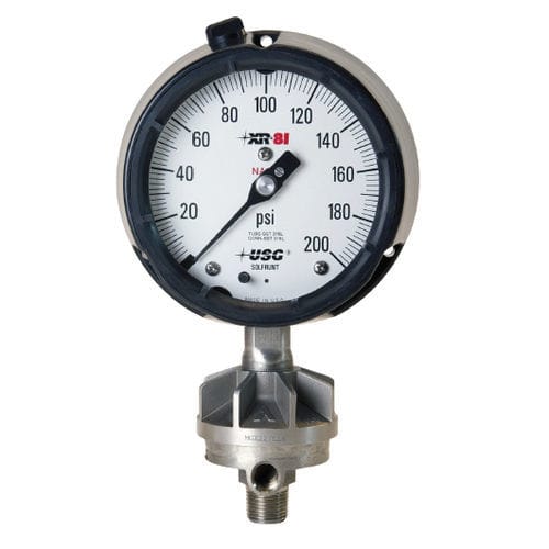 Separatore a membrana con raccordo filettato - XR series - AMETEK Pressure - per manometro / per l’industria petrolchimica / per processi chimici
