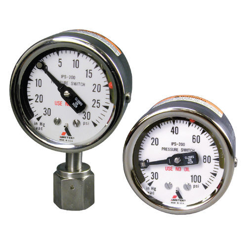 Manometro assoluto - IPS 300 - AMETEK Pressure - analogico / in acciaio inossidabile / a tubo Bourdon