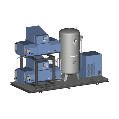 Gruppo compressore d'aria - FLEXPET - BOGE - a vite / senza olio / stazionario