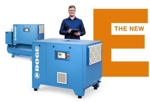 Gruppo compressore d'aria - E series - BOGE - a vite / multistadio / stazionario