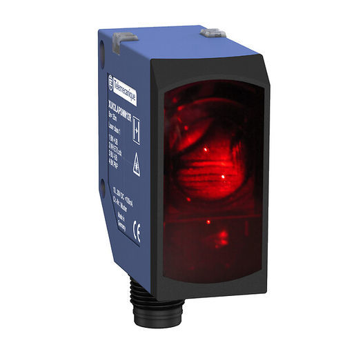 Sensore fotoelettrico a barriera - XUK2LAKSMM12T - Telemecanique Sensors - con soppressione di sfondo / rettangolare / laser