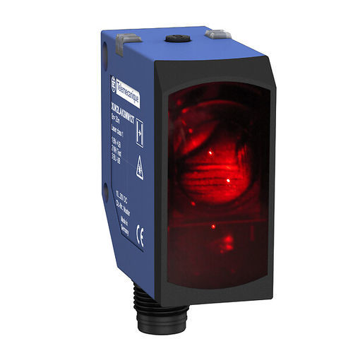 Sensore fotoelettrico a barriera - XUK2LAPSMM12R - Telemecanique Sensors - con soppressione di sfondo / rettangolare / laser