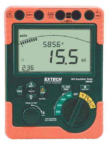 Tester di isolamento - 380395 - Extech - di batteria