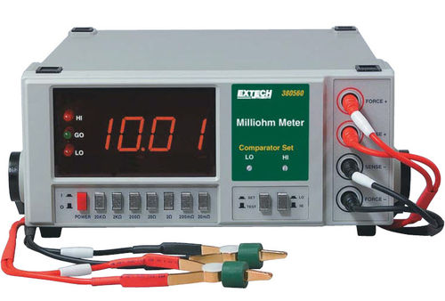 Milliohmmetro digitale - 380562  - Extech - da banco / 4 cavi