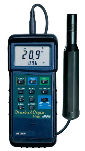 Apparecchio di misura di ossigeno disciolto - 407510   - Extech - portatile