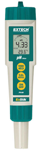 PHmetro portatile - PH100   - Extech - di processo / con display LCD / con termometro