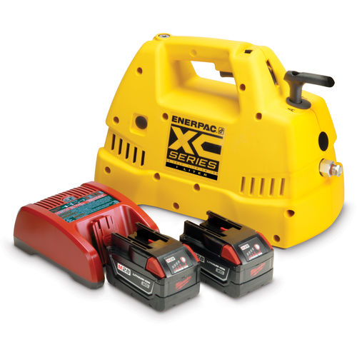 Pompa idraulica a batteria - XC series - ENERPAC - per applicazioni industriali / ad alta velocità / a semplice effetto