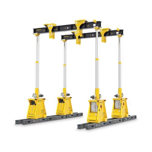 Gru a cavalletto idraulica - SL series - ENERPAC - su guida di scorrimento / per carichi pesanti / aerea