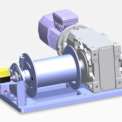 Argano elettrico - ESG - haacon hebetechnik gmbh - 380 V / 400 V / a tamburo