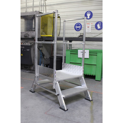 Scaletta stazionaria - EEMP series - L'Echelle Européenne - in alluminio / 4 gradini
