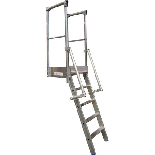 Scala da appoggio in alluminio - LEEVEL805 series - L'Echelle Européenne - per piattaforma