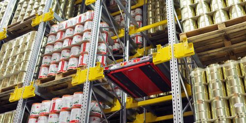 Sistema di stoccaggio automatico di pallets - DEXION - ad alta densità