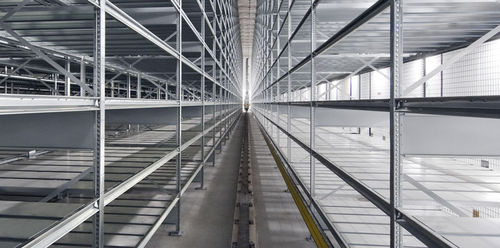 Scaffalatura per magazzino di stoccaggio - DEXION - con ripiani / ad accumulo / compatta