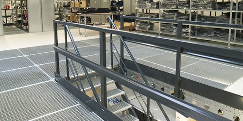 Soppalco industriale con scaffalature - DEXION - per pallet / da pavimento / per scaffalature