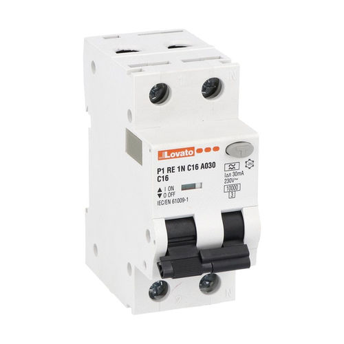 Interruttore differenziale contro i cortocircuiti - P1RE series - LOVATO ELECTRIC - per sovraintensità / unipolare / unipolare