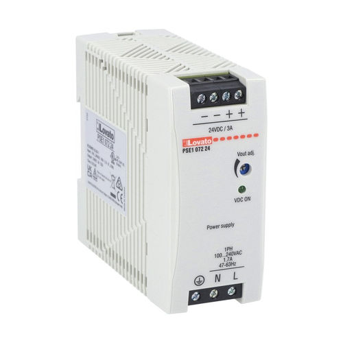 Alimentatore elettrico su guida DIN - PSE1 series - LOVATO ELECTRIC - AC/DC / ad uscita semplice / a commutazione