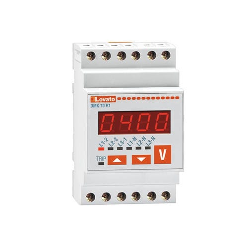 Voltmetro digitale - DMK70R1 - LOVATO ELECTRIC - su guida DIN / AC