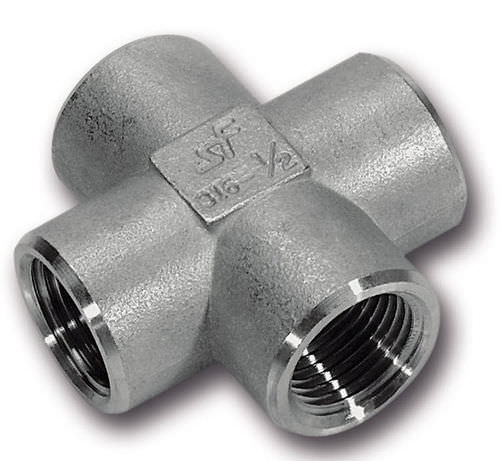 Raccordo idraulico - GF-136 G - Schwer Fittings - ad avvitamento / a croce / in acciaio inossidabile