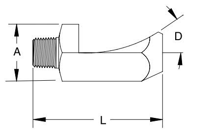 Ugello ad aria compressa - 0.024 - 0.408", max. 150 psi | FP series - BEX - a getto piatto / a forte impatto