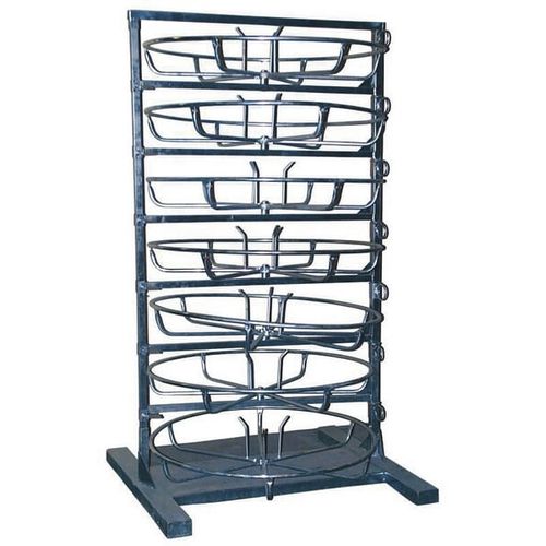 Carrello di stoccaggio - OBS007 - Kramp - in acciaio galvanizzato / a ripiani / portabobina
