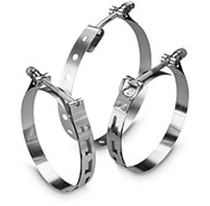 Fascetta stringitubo in acciaio inossidabile - Clampco - a perno / a nastro perforato