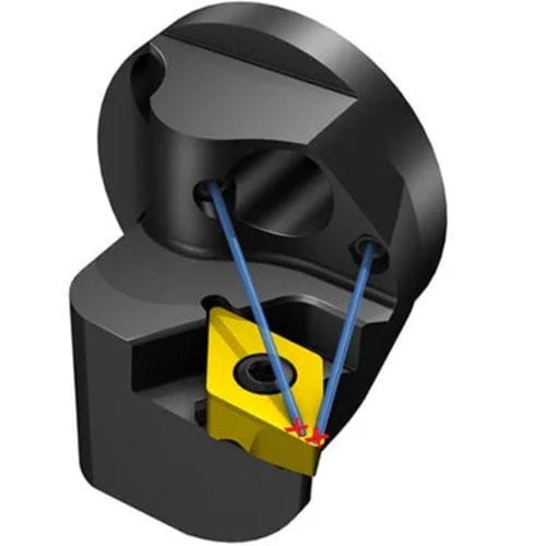 Utensile di tornitura esterno - CoroTurn® TR - Sandvik Coromant - interno / a flangia / con fluido di raffreddamento ad alta pressione