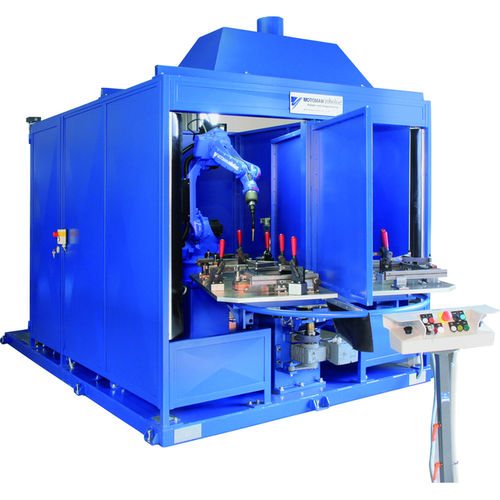 Cella robotizzata di saldatura - MOTO-Compact RVE - YASKAWA Europe GmbH - per pezzi piccoli / compatta