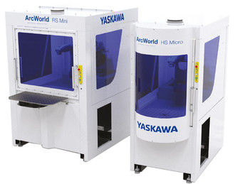 Cella robotizzata di saldatura ad arco - ArcWorld series - YASKAWA Europe GmbH - per macchina utensile / compatta