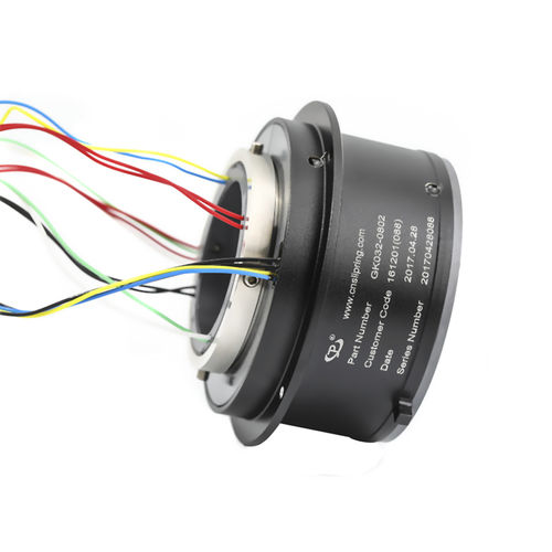Collettore rotante elettrico - LPT032-0802 - JINPAT Electronics Co., Ltd. - ad albero cavo / in alluminio / modulare