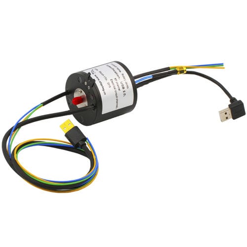 Collettore rotante USB - LPT000-0305-U2-HF01 - JINPAT Electronics Co., Ltd. - albero di trasmissione / in metallo / rinforzato
