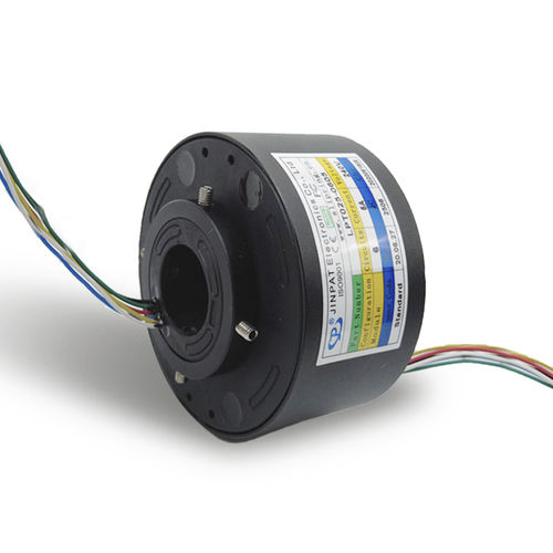 Collettore rotante con foro passante - LPT025-0605 - JINPAT Electronics Co., Ltd. - per gru / a spazzola multitrefolo