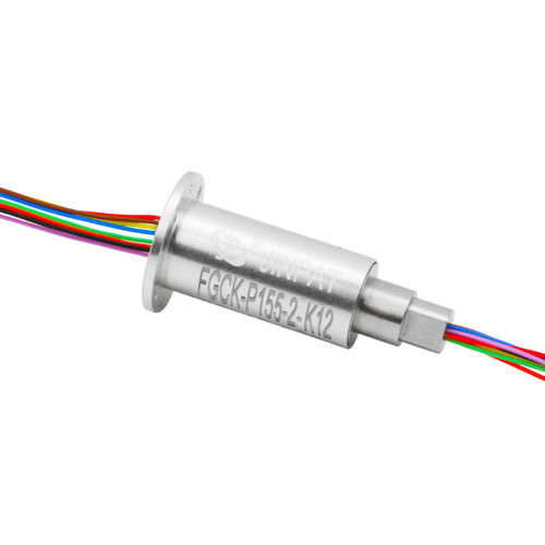 Collettore rotante in alluminio anodizzato - FGCK-P155-2-K12 - JINPAT Electronics Co., Ltd. - compatto / con flangia / IP55