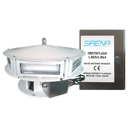 Segnalatore d'ostacolo LED - OBSTAFLASH OFI - SIRENA S.p.A. - di bassa intensità / di avvertimento / rosso