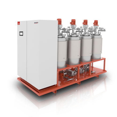 Miscelatore-dosatore di resine - evomix DF - DOPAG - Metering, Mixing and Dispensing Technology - di colla poliuretanica / con pompa a ingranaggi / per applicazioni mediche