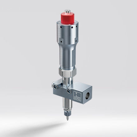 Valvola di dosaggio volumetrica - DOPAG - Metering, Mixing and Dispensing Technology - con attuatore pneumatico / con ampio intervallo di viscosità / ad alta velocità
