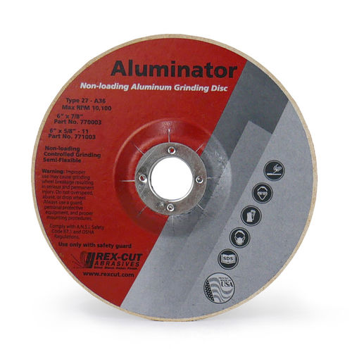 Mola di rettifica - Aluminator - Rex-Cut Abrasives - di finitura / piatta / al ossido di alluminio